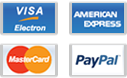 Visa, American Express, MasterCard, PayPal
